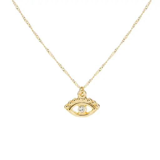 9125 Collar Ojo Blanco 45cm  