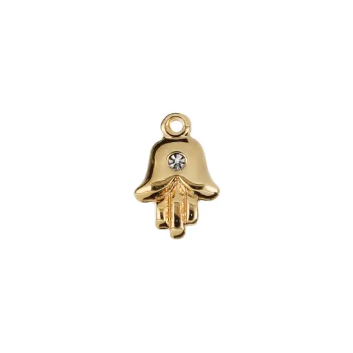[5313504BC] 5313504BC Dije Mano Hamsa C/Cristal Blanco
