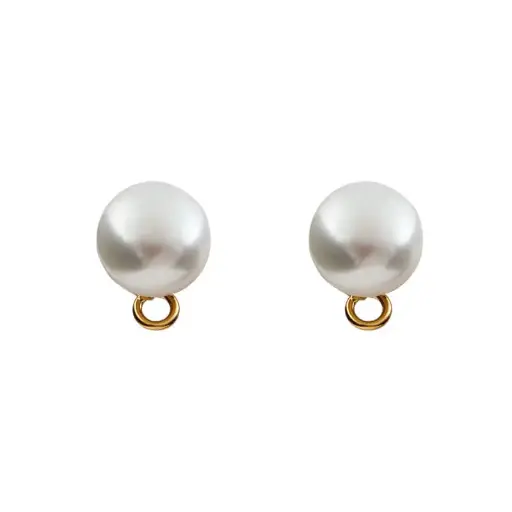 [8118] 8118 Broquel Boton Perla 8Mm. C/Asa 2 Prs